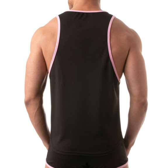 Mesh tank top - Black