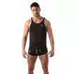 Mesh tank top - Black