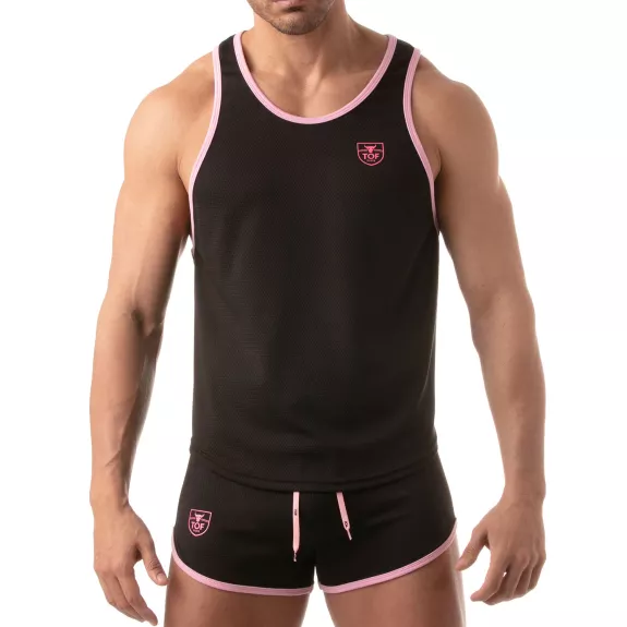 Mesh tank top - Black