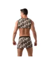 Crop top sans manche Iconic - Camouflage kaki