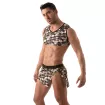Iconic Sleeveless Crop Top - Khaki camouflage