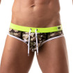 Men's Low-Rise Iconic Swim Brief Khaki - Style & Comfort | TOF Paris