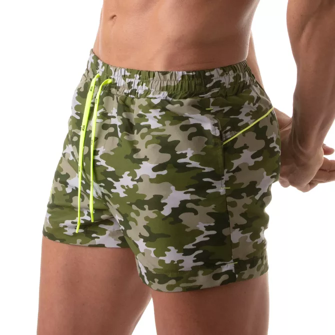 Bermuda de bain Iconic - Camouflage Khaki