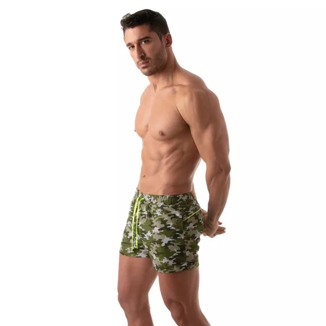 Bermuda de bain Iconic - Camouflage Khaki
