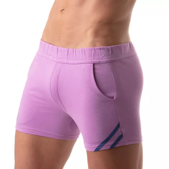Short Paris Violet - Style Sportif et Sexy pour Homme | TOF Paris