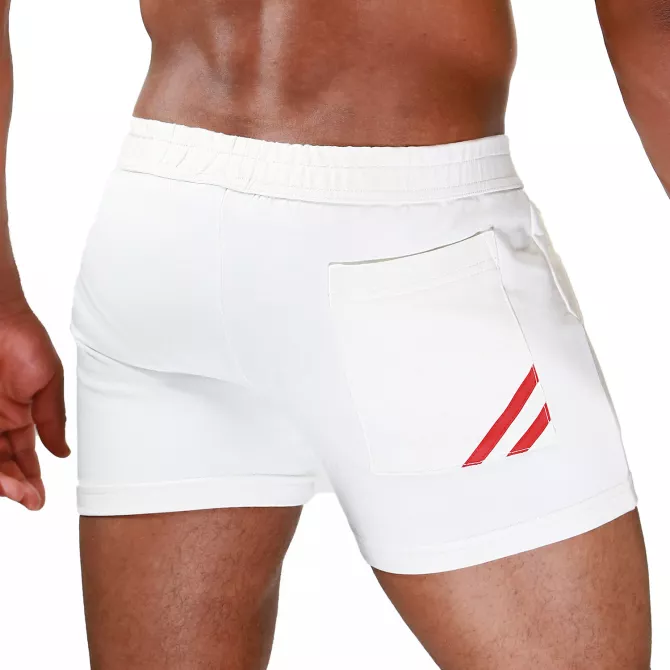 Short Paris Rouge - Short Sport Sexy et Confortable pour Homme | TOF Paris