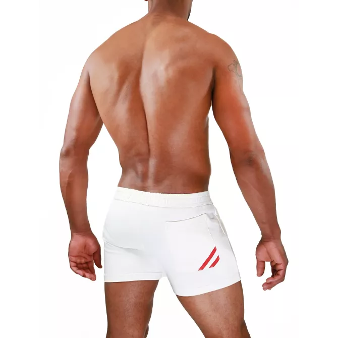 Short Paris Rouge - Short Sport Sexy et Confortable pour Homme | TOF Paris
