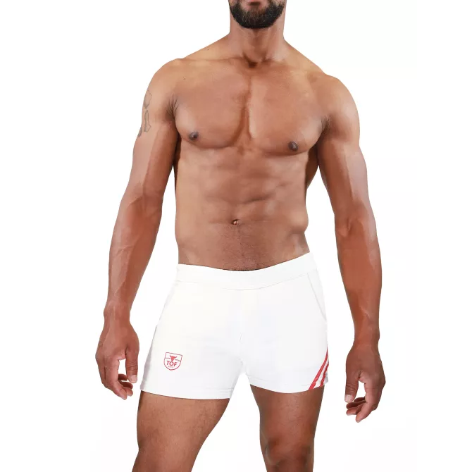 Short Paris Red - Sexy and Comfortable Sport Shorts for Men | TOF Paris