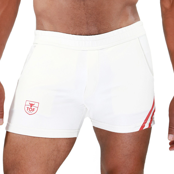 Short Paris Red - Sexy and Comfortable Sport Shorts for Men | TOF Paris