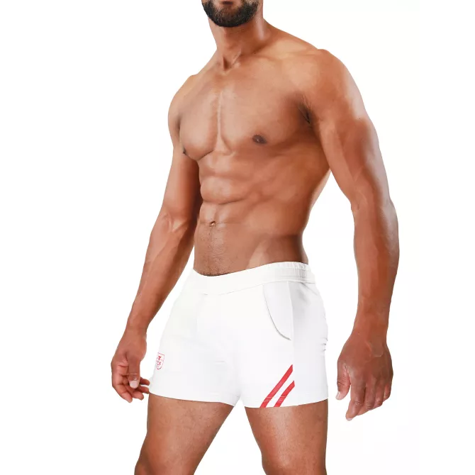 Short Paris Rouge - Short Sport Sexy et Confortable pour Homme | TOF Paris
