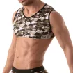 Crop top sans manche Iconic - Camouflage kaki