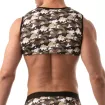 Crop top sans manche Iconic - Camouflage kaki