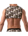 Crop top sans manche Iconic - Camouflage kaki