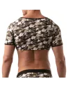 Iconic Crop Top  - Camo khaki