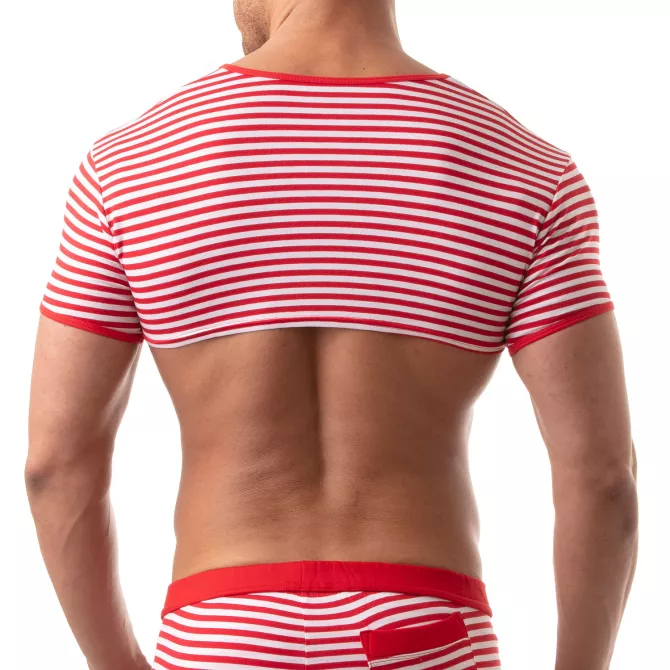 Crop Top Homme – Sailor Marinière Sexy | TOF Paris