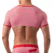 Sailor Crop Top Red - Sexy Nautical Style for Men | TOF Paris