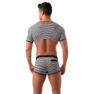 Sailor Crop Top - Black, Sexy Nautical Style for Men | TOF Paris