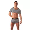 Crop Top Homme Noir – Sailor Marinière Sexy | TOF Paris