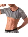 Crop Top Sailor - Noir