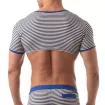 Men’s Crop Top Blue – Sexy Sailor Stripes | TOF Paris