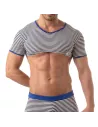 Crop Top Sailor - Bleu