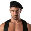 Béret bicolore - Noir et beige
