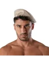 Reversible beret - black and beige