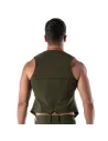 Gilet à chaine - Khaki de dos