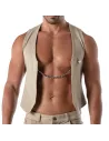 Gilet à chaine - Beige