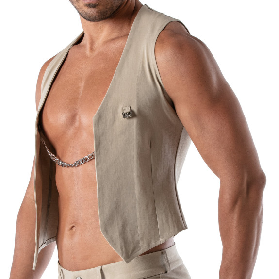 Patriot Chain Vest - Beige