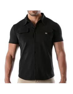 Chemise à manche courte Patriot - Noir
