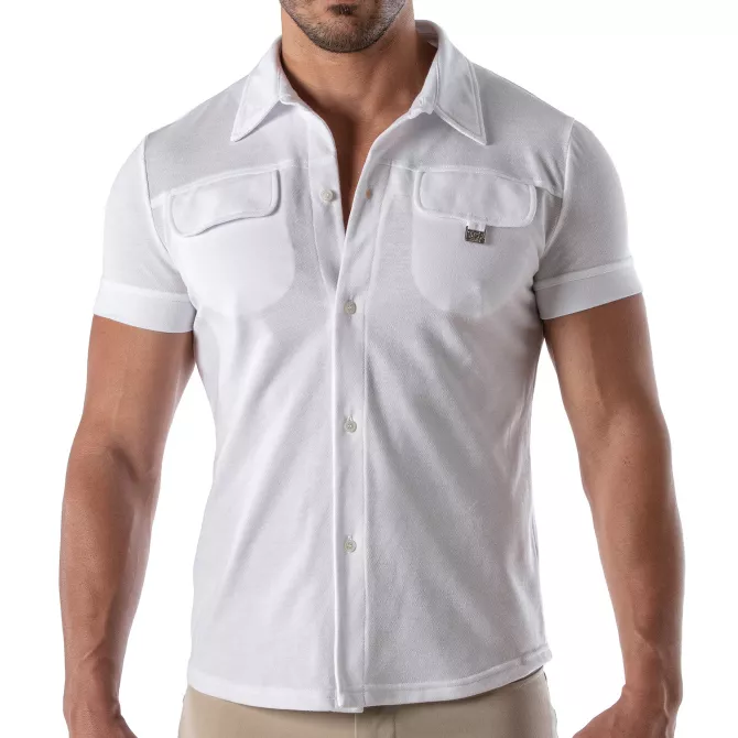 Chemise à manche courte Patriot - Blanc