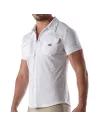 Piqué cotton shirt - White