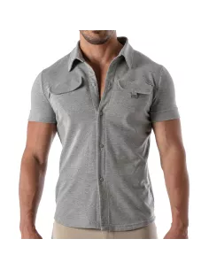 Chemise à manche courte Patriot - Gris Chiné