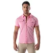 Piqué cotton shirt - Pink
