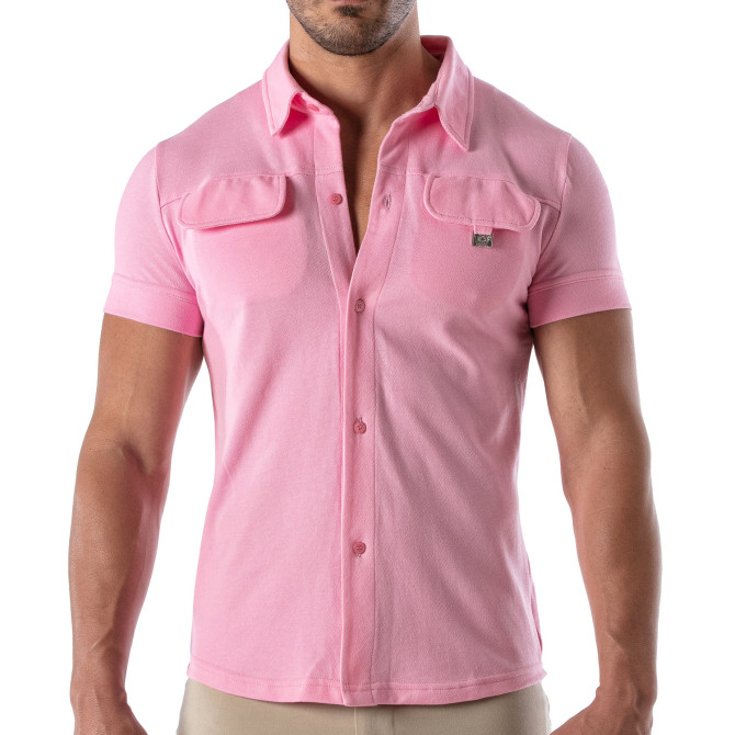 Chemise à manche courte Patriot - Rose