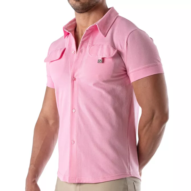 Chemise à manche courte Patriot - Rose