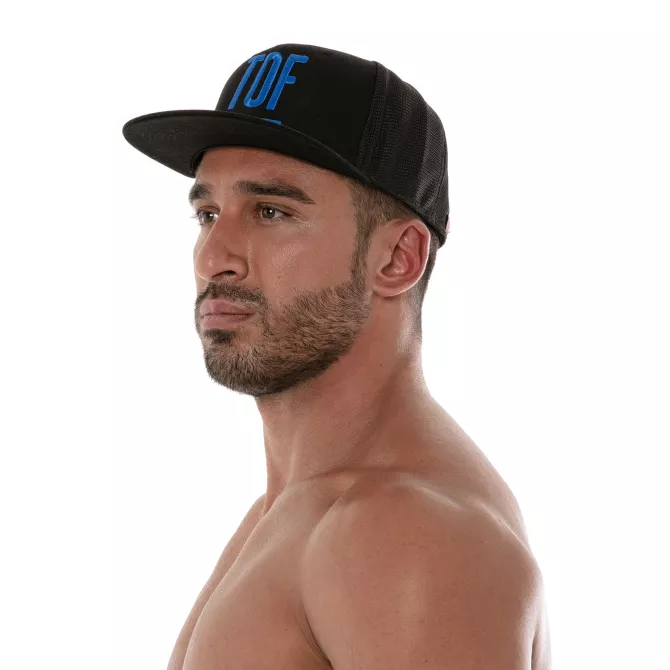 Casquette Circuit - Noir et Bleu