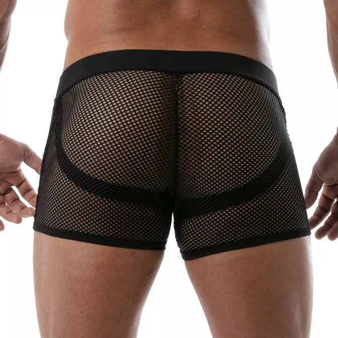 JockShort en résille Circuit - Noir | Tof Paris