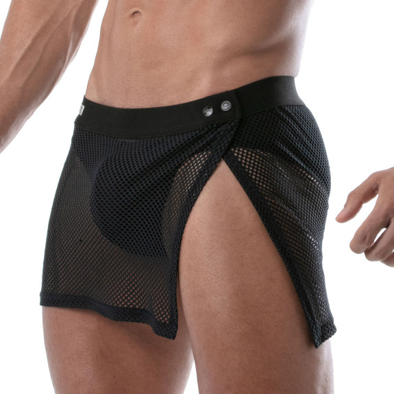 Skirt for men from sideways