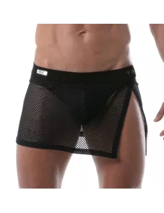 jupe pour hommes en resille noir