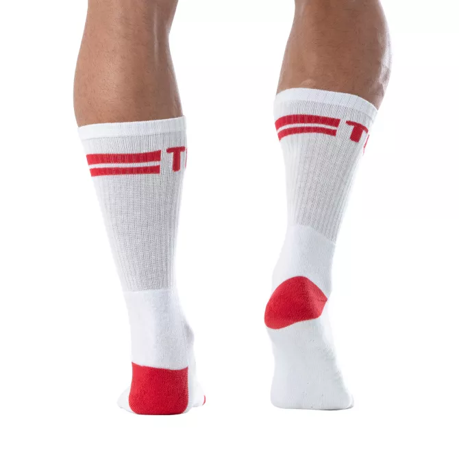 TOF Paris Men's Sports Socks Red – Comfort & Bold Style