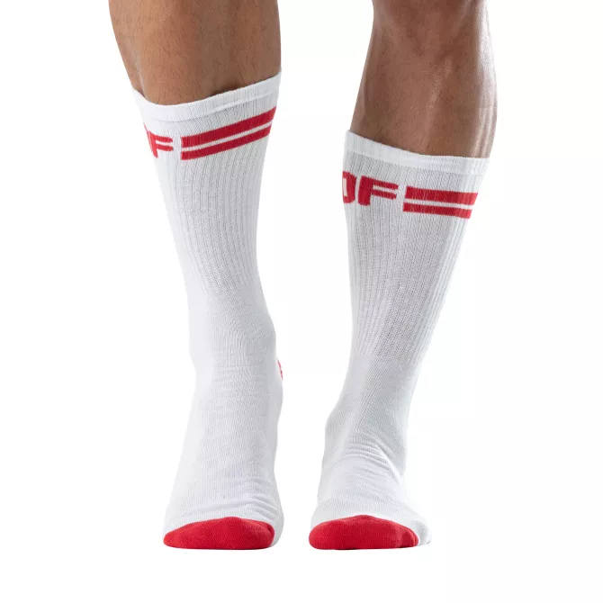Chaussettes Sport Homme TOF Paris Rouge – Confort & Style Audacieux
