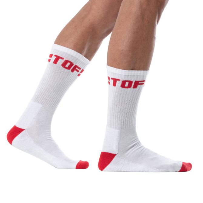 Chaussettes Sport Homme TOF Paris Rouge – Confort & Style Audacieux