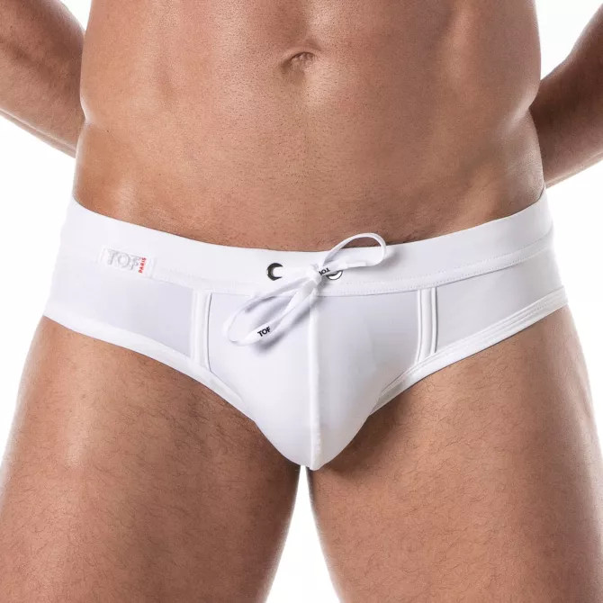Holidays Swim Briefs White