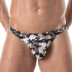 String de bain Iconic camouflage gris