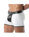 Short Bad boys zippé dos nu blanc