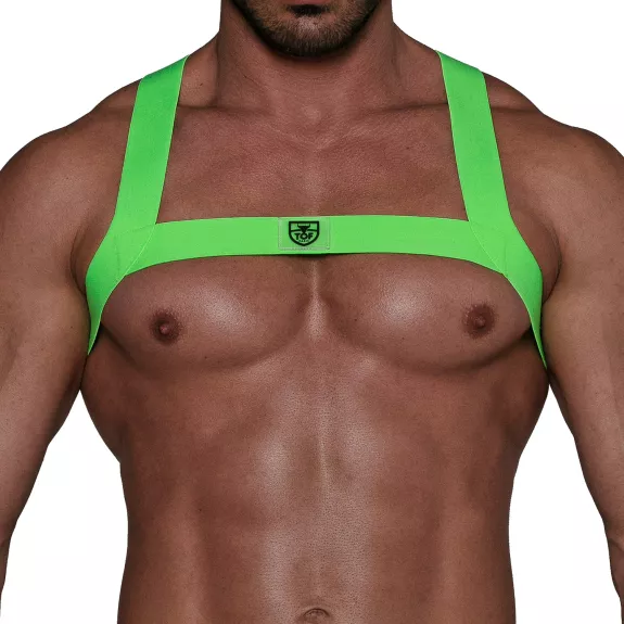 Harnais Elastique Fetish vert Fluo