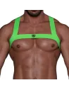 Harnais Elastique Fetish vert Fluo