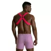Harnais Elastique Fetish - Rose Fluo - Short Rose